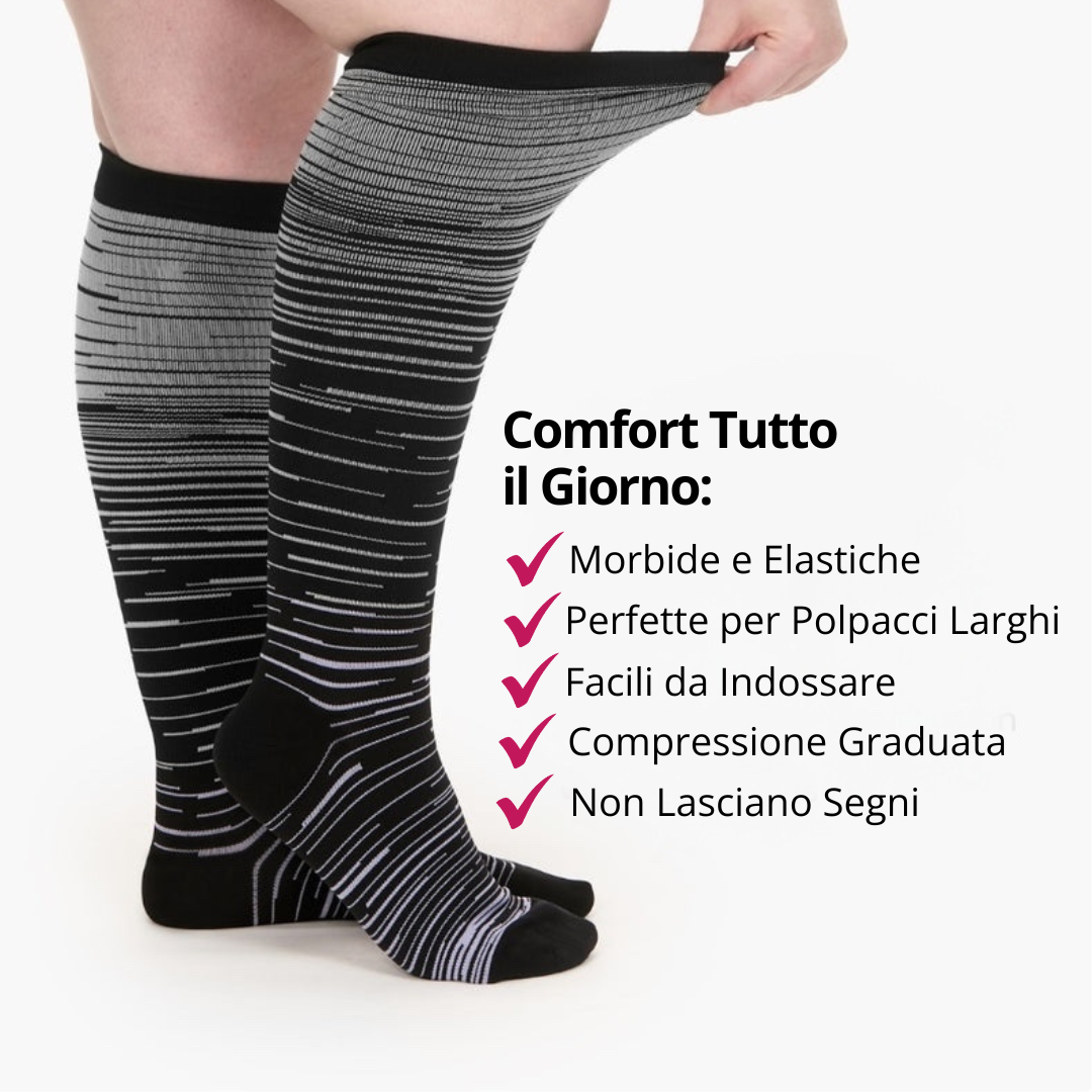 Varistride™ Calze a Compressione a Righe