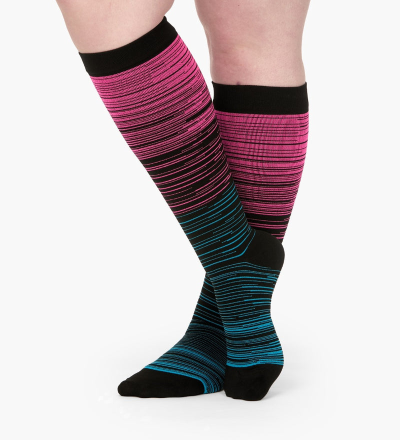 Varistride™ Calze a Compressione a Righe