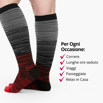 Varistride™ Calze a Compressione a Righe